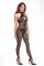 Бодистокинг Noir Handmade F315 Ego flocked mesh halter catsuit - L