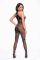 Бодистокинг Noir Handmade F315 Ego flocked mesh halter catsuit - L
