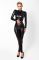 Комбинезон Noir Handmade F319 Caged wetlook catsuit with zippers and ring - M