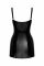 Платье Noir Handmade F320 Starlet wetlook minidress with ring belt - S