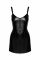 Платье Noir Handmade F320 Starlet wetlook minidress with ring belt - L