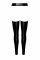 Леггинсы с открытыми бедрами Noir Handmade F323 Rebel wetlook chaps - S