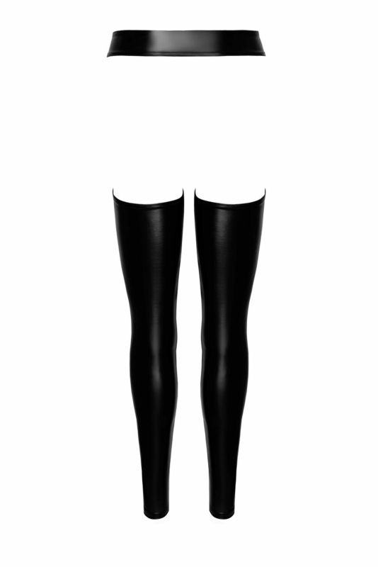 Леггинсы с открытыми бедрами Noir Handmade F323 Rebel wetlook chaps - S