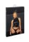 Топ Noir Handmade F324 Glam wetlook top with vinyl corset - M