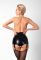 Шортики Noir Handmade F325 Glam suspender wetlook and vinyl shorts - XXL