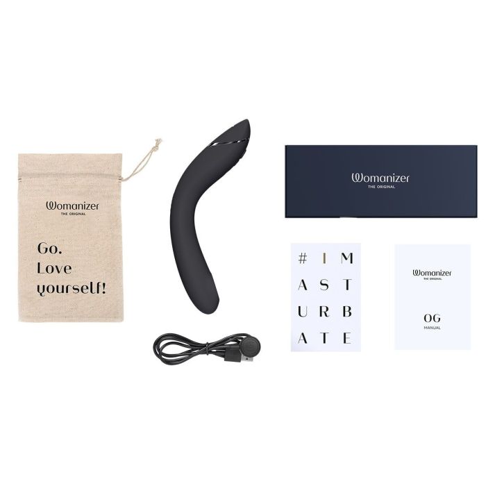 Вибратор для точки G с вакуумной стимуляцией Womanizer OG Aubergine