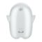 Вакуумный клиторальный стимулятор с вибрацией Satisfyer Glowing Ghost White, светится в темноте