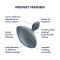 Анальная вибропробка Satisfyer Booty Absolute Beginners 4, для начинающих, вводимая часть 3 см