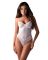 Боди Obsessive Alissium Teddy White, M/L, лиф с мягкой чашкой, высокие вырезы для ног