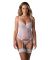 Корсет Obsessive Alissium corset & thong, XS/S, гибкие косточки, открытая спина, стринги в комплекте