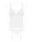 Корсет Obsessive Alissium corset & thong, XS/S, гибкие косточки, открытая спина, стринги в комплекте