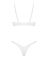 Комплект Obsessive Alissium 2-pcs set, XL/2XL, кружево, лиф с мягкой чашкой, трусики танга