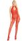 Бодистокинг Leg Avenue Rhinestone Lace and Net Bodystocking Red One Size