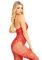 Бодистокинг Leg Avenue Rhinestone Lace and Net Bodystocking Red One Size