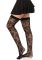 Чулки Leg Avenue Wild rose net thigh highs One Size
