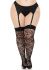 Чулки Leg Avenue Wild rose net thigh highs 1X/2X