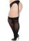 Чулки Leg Avenue Lace top opaque thigh highs Black 1X/2X