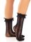 Носочки ажурные с рюшами Leg Avenue Mini Bow Lace Anklet Black