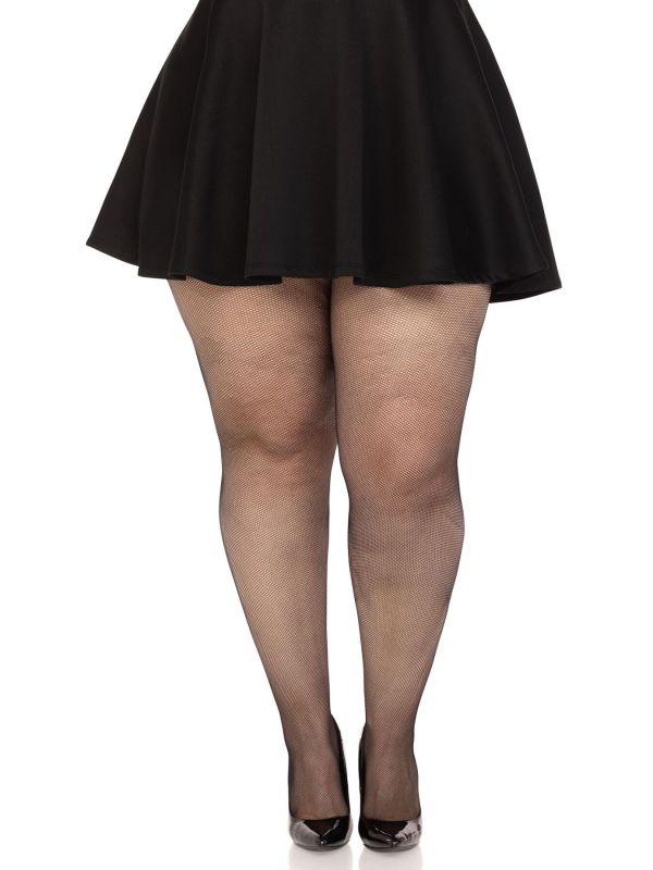 Чулки Leg Avenue Spandex micro net tights Black 1X/2X