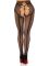 Чулки Leg Avenue Crotchless Net Tights with Heart Backseam Black One Size