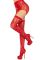 Чулки Leg Avenue Leg Avenue Lace thigh highs & garterbelt Red One Size