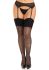 Чулки Leg Avenue Wide Top Rhinestone Sheer Stockings Black One Size
