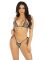 Комплект Leg Avenue Bikini top and thong panty Black One Size