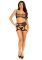 Комплект Leg Avenue Top and garter harness Black One Size