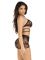 Комплект Leg Avenue Wrap Around Bra Top & Boy Shorts Black One Size