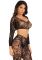 Комплект Leg Avenue Crop top & footless tights Black One Size