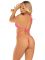 Боди-бикини Leg Avenue Wrap around bikini bodysuit Neon Pink One Size