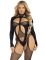 Бодистокинг Leg Avenue Bodystocking with cutout teddy Black One Size