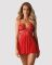 Бэби-долл Obsessive 838-BAB-3 babydoll & thong red L/XL