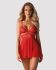 Бэби-долл Obsessive 838-BAB-3 babydoll & thong red L/XL