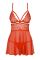 Бэби-долл Obsessive 838-BAB-3 babydoll & thong red 2XL/3XL