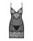 (SALE) Сорочка Obsessive Alluria chemise & thong L/XL