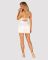 (SALE) Сорочка Obsessive Amor Blanco underwire chemise & thong white S/M