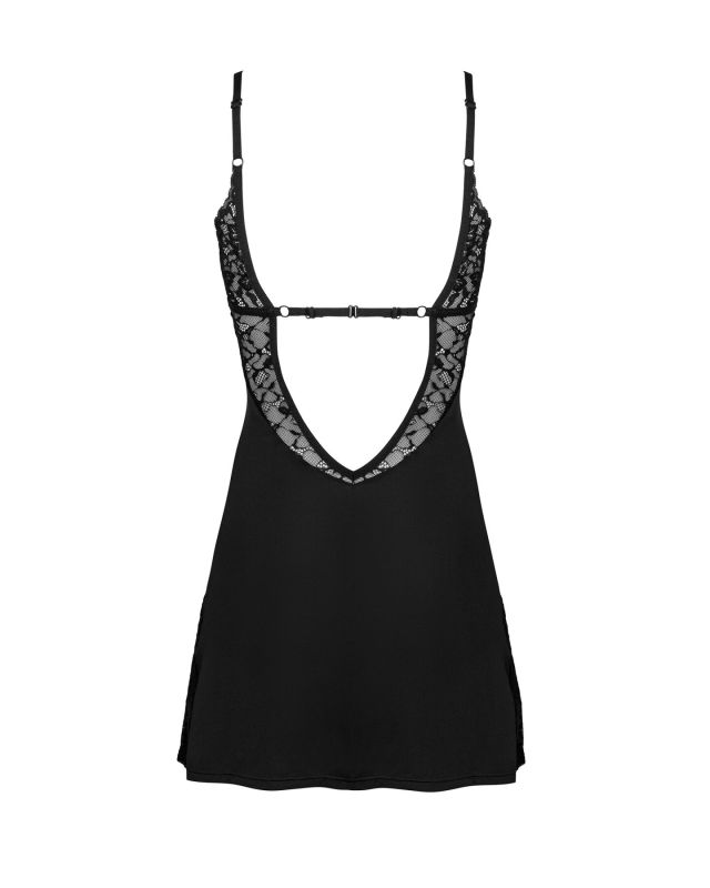 Сорочка Obsessive Bellastia chemise & thong M/L