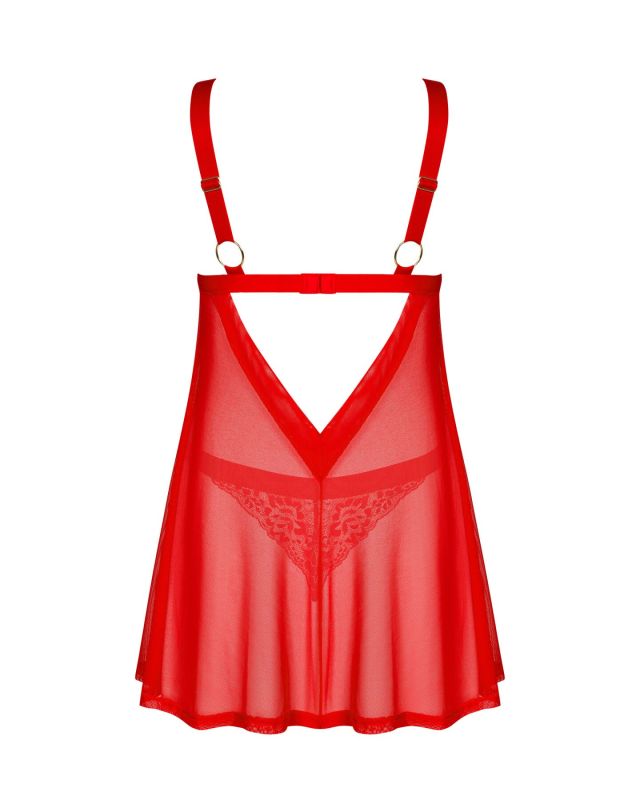 Бэби-долл Obsessive Elianes babydoll & thong XS/S