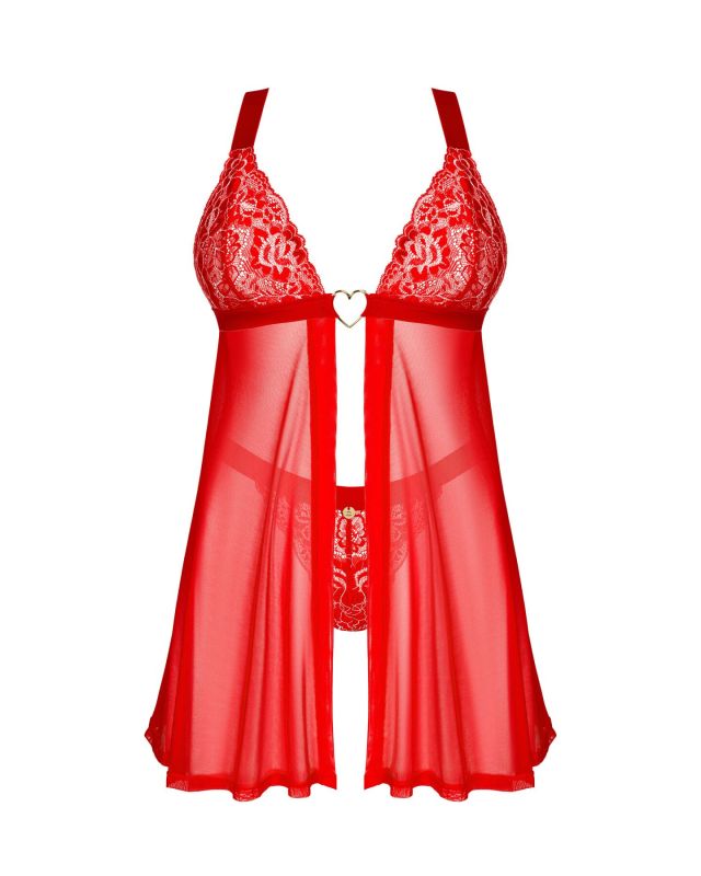 Бэби-долл Obsessive Elianes babydoll & thong XS/S