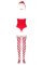 Боди Obsessive Kissmas teddy red S/M