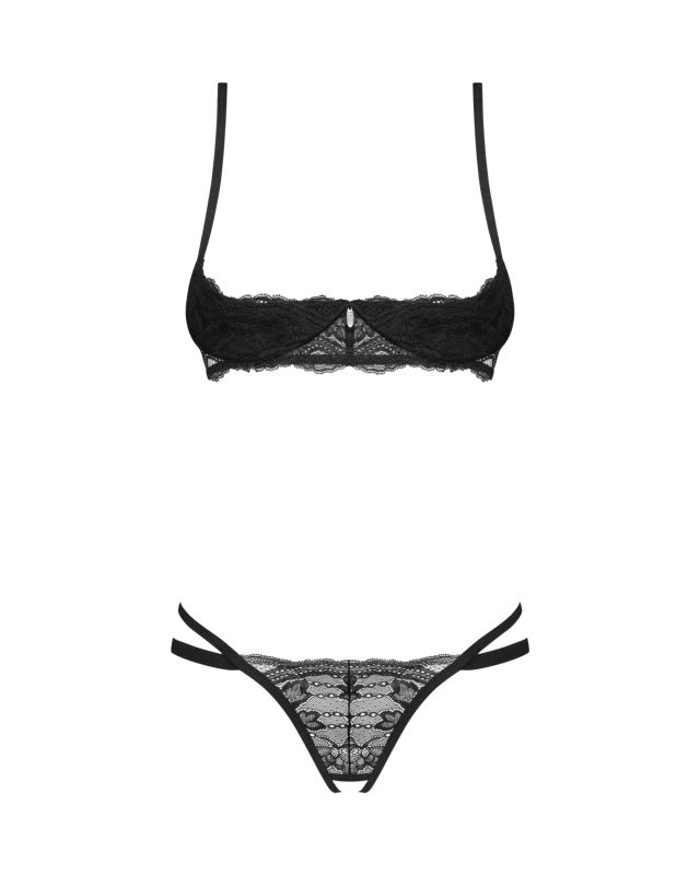 Комплект Obsessive Nutris 2-pcs crotchless set XS/S