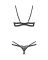 Комплект Obsessive Nutris 2-pcs crotchless set XS/S