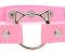 Чокер Master Series Kinky Kitty Ring Slim Choker - Pink