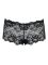 (SALE) Кружевные трусики-шортики Obsessive Idillia shorties black L/XL
