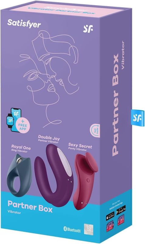Набор Satisfyer Partner Box 3 (Double Joy, Sexy Secret + Royal One)