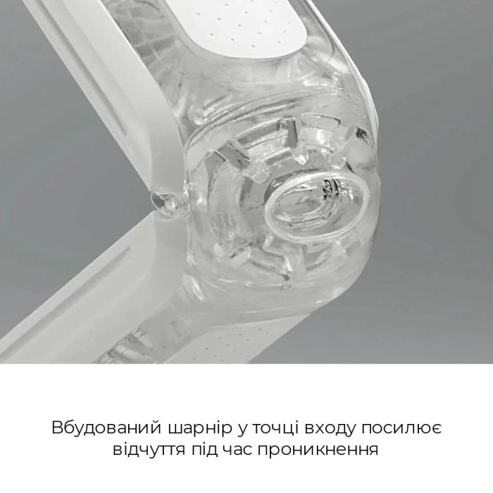 Мастурбатор Tenga Flip Zero White, изменяемая интенсивность стимуляции, раскладной