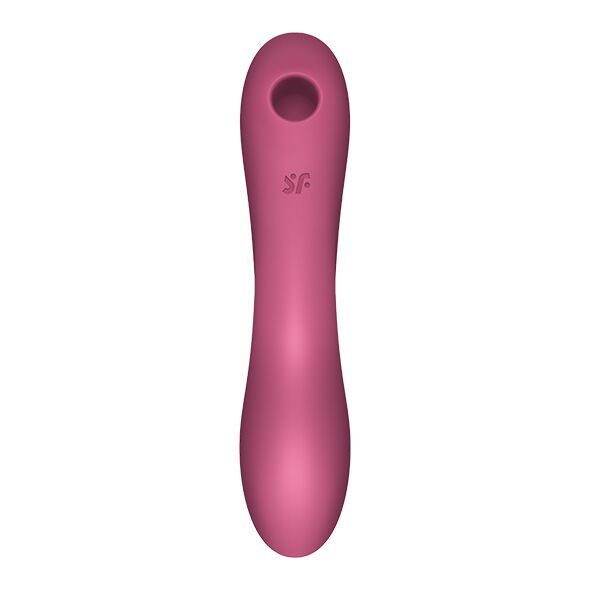 Вакуумный стимулятор с вибрацией Satisfyer Curvy Trinity 3 Red
