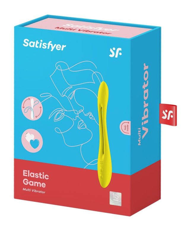 Универсальный гибкий вибратор для пар Satisfyer Elastic Game Yellow